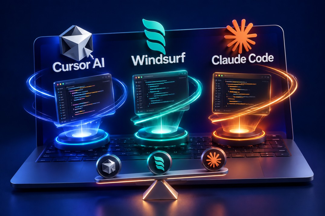 Cursor AI vs Windsurf vs Claude Code: Which Coding Assistant Fits Your Workflow?